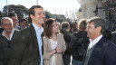 Pablo Casado acude a apoyar la manifestación en de...