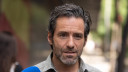 Borja Sémper atiende a los medios de comunicación...