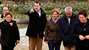 Mariano Rajoy junto a Javier Arenas las inundacion...