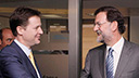 Mariano Rajoy recibe a Nick Clegg