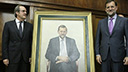 Rajoy asiste al acto de colocación de su retrato