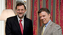 Mariano Rajoy se reúne con el presidente de Colomb...