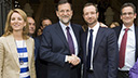 Mariano Rajoy en la toma de posesión del ayuntamie...