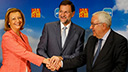 Mariano Rajoy firma el acuerdo entre PP y PAR para...