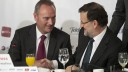 Mariano Rajoy y Alberto Fabra en los desayunos inf...