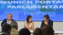 Andrea Levy se reúne con los portavoces del Congre...