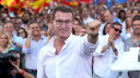 Alberto Núñez Feijóo durante el mitin celebrado en...