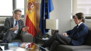 Reunión de Alberto Núñez Feijóo y José María Aznar...