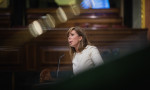 La diputada del Partido Popular, Alicia Sánchez-Camacho, durante su intervención en el Pleno