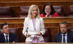 Marta González durante la sesión de control al Gobierno