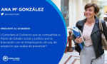 Pregunta de Ana María Gonzalez en la sesión de control al Gobierno en el Senado.