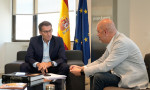 Reunión de Alberto Núñez Feijóo con Unai Sordo, secretario general de CCOO