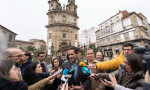 Borja Sémper atiende a los medios de comunicación