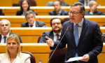 Alfonso Serrano en la sesión de control al Gobierno celebrada en el Senado