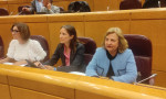 Cristina Casanueva, Raquel González y Carmen Leyte en la Comisión de Derechos de las Familias 