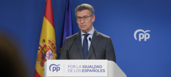 Alberto Núñez Feijóo en rueda de prensa