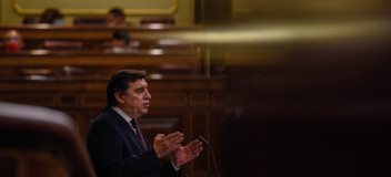José Antonio Bermúdez de Castro durante su intervención. José Antonio Bermúdez de Castro durante su intervención.