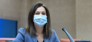 Valentina Martínez antes de su intervención.