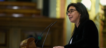 Ana Vázquez en el Pleno del Congreso