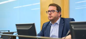 El diputado del GPP, Agustín Almodóbar El diputado del GPP, Agustín Almodóbar