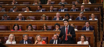Carlos Rojas en la sesión de control al Gobierno en el Congreso