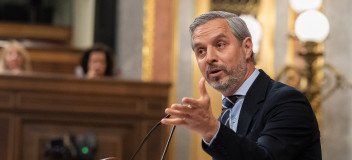 El vicesecretario de Economía del PP, Juan Bravo, en el Congreso
