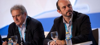 El presidente de la Diputación de Valencia, Alfonso Rus, y el alcalde de Torrejón de Ardoz, Pedro Rollán