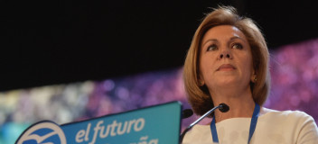 Maria Dolores Cospedal durante su intervención en el XIX Congreso Nacional Extraordinario del Partido Popular.