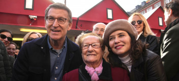 Alberto Núñez Feijóo e Isabel Díaz Ayuso en Madrid