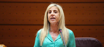 La senadora Marta Torrado durante su intervención