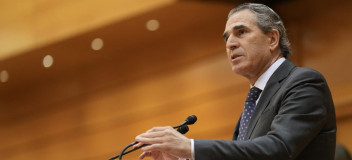 Sanz Vitorio durante su intervención en el Senado
