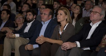 María Dolores de Cospedal durante la presentación de candidatos del PP de Murcia 