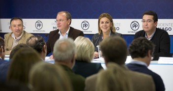 María Dolores de Cospedal con José Antonio Monago en la Interparlamentaria del PP de Extremadura