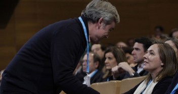 La esposa de Mariano Rajoy, Elvira, en la Convención Nacional 