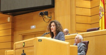 Silvia Franco, Senadora del Partido Popular, durante su intervención