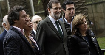 Mariano Rajoy a su llegada a la Convención