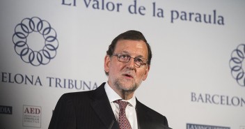 Mariano Rajoy interviene en un acto organizado por Barcelona Tribuna