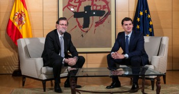 Mariano Rajoy se reúne con Albert Rivera en el Congreso