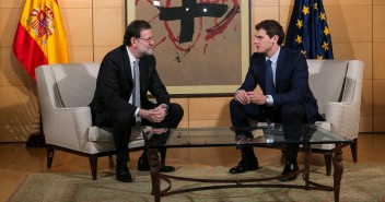 Mariano Rajoy se reúne con Albert Rivera en el Congreso