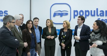 María Dolores Cospedal preside un acto con alcaldes del PP de la provincia de Segovia