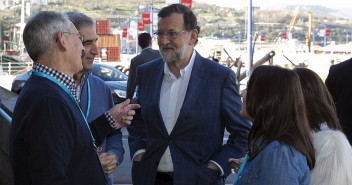 Mariano Rajoy llegando al foro de NN.GG en Bilbao