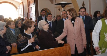 Cospedal participa en la Misa y ofrenda floral en honor a San Gregorio Magno en Navas de Jorquera (Albacete)