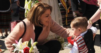 Cospedal participa en la Misa y ofrenda floral en honor a San Gregorio Magno en Navas de Jorquera (Albacete)