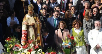 Cospedal participa en la Misa y ofrenda floral en honor a San Gregorio Magno en Navas de Jorquera (Albacete)