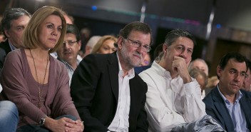 María Dolores de Cospedal, Mariano Rajoy, Xavier Garcia Albiol y Fernando Martínez-Maillo