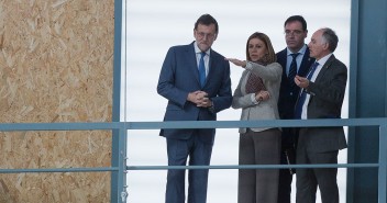 Mariano Rajoy y Mª Cospedal visitan visita el yacimiento romano de Noheda