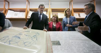 Mariano Rajoy visita el Museo Centro Cervantino de El Toboso con María Dolores de Cospedal 