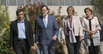 Mariano Rajoy y María Dolores de Cospedal a su llegada al Foro Buen Gobierno