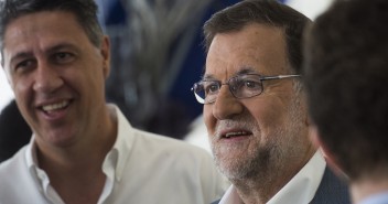 Mariano Rajoy y Xavier García Albiol en la presentación del programa electoral en Barcelona