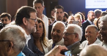 Mariano Rajoy en la presentación del programa electoral en Barcelona